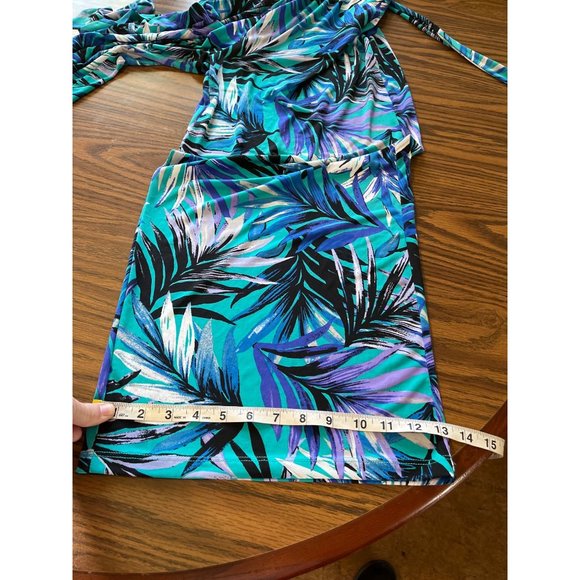 Simply Styled by Sears woman’s blue purple black white strapless pantsuit sz M - Picture 9 of 10